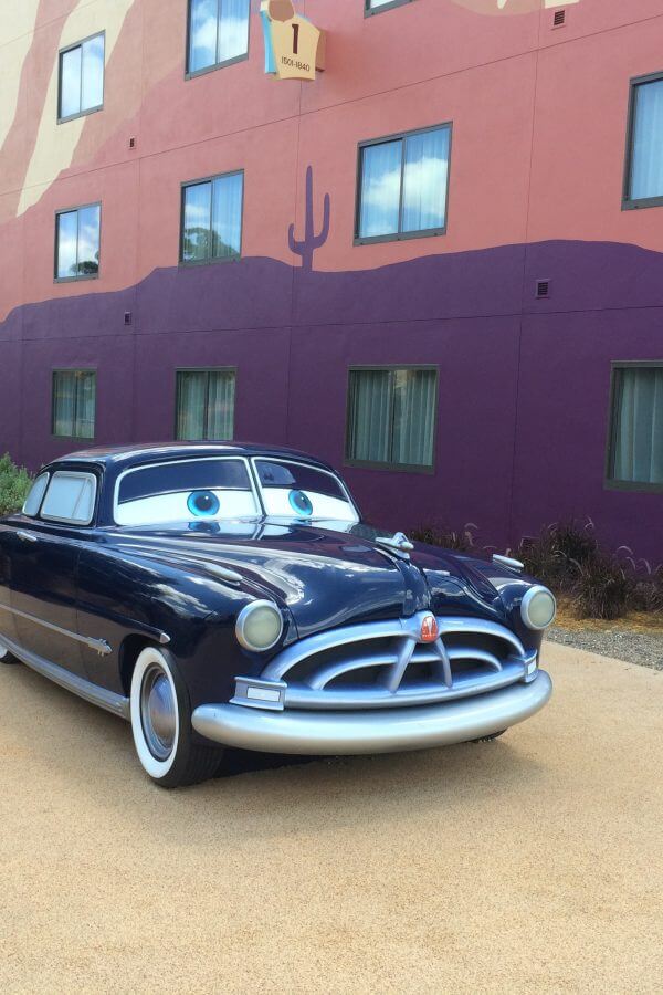 Doc Hudson statue at Disney's Art of Animation Resort